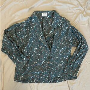 Mirth Silk/Cotton Floral Blouse